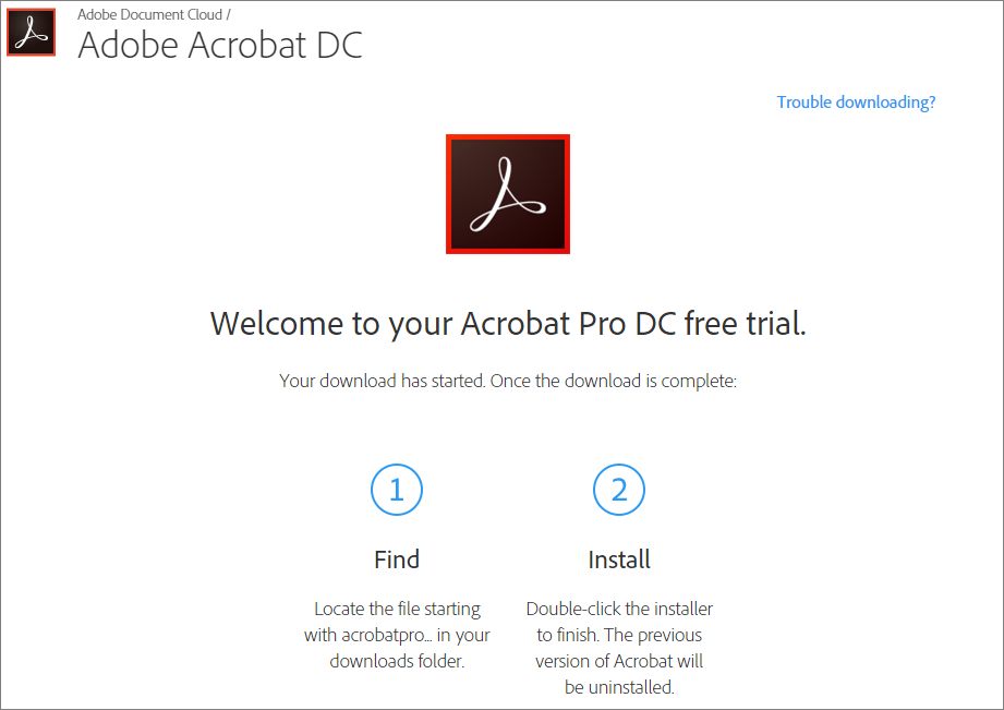 download adobe acrobat dc standard installer